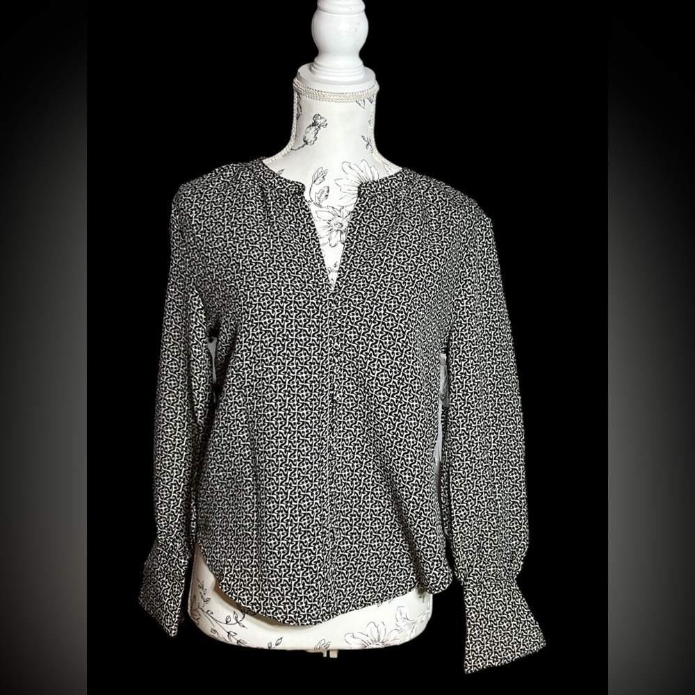 bishop + young Monochrome Patterned Blouse